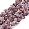 Opaque Glass Beads Strands GLAA-N073-01I-1