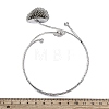 PincushionAlloy Arm Cuff Bangles for Girl Women AJEW-A063-01B-P-5