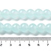 Imitation Jade Glass Round Beads Strands GLAA-A016-01C-5