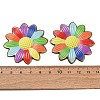 Rainbow Color Printed Iron Pendants RN-CBA3547-02C-3