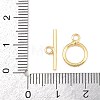 Ring Brass Toggle Clasps KK-G548-38G-4