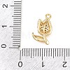 Valentine's Day Brass Micro Pave Clear Cubic Zirconia Pendants KK-D225-12G-3