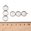 304 Stainless Steel Pendant Cabochon Settings STAS-K320-03A-P-3