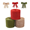 Yilisi 3 Rolls 3 Colors Polyester Imitation Linen Wrapping Ribbon OCOR-YS0001-02A-10