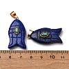 Natural Lapis Lazuli & Synthetic Turquoise Carved Pendants X-G-Z084-01G-09-2