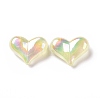 UV Plating Rainbow Iridescent Acrylic Beads OACR-C010-01D-2
