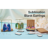 DIY Sublimation Dangle Earring Making Finding Kits DIY-BY0001-36-21