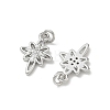 SHEGRACE Brass Clear Cubic Zirconia Charms XGRQ4G713-697P-2