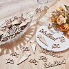 1 Set Unfinished Wood Confetti Table Decoration WOOD-SP0001-99-4