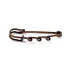 Iron Brooch Findings KK-Q491-R-1