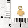 Ion Plating(IP) 304 Stainless Steel Enamel Charms STAS-G351-05G-4