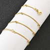 Brass Satellite Chains  Necklaces for Women NJEW-D302-27G-1