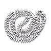 Electroplated Synthetic Non-magnetic Hematite Beads Strands G-T139-65I-2