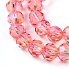 Baking Paint Transparent Glass Beads Strands DGLA-A035-T4mm-A01-4