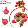 CHGCRAFT 20Pcs 2 Colors Mini Foam Imitation Pomegranates AJEW-CA0004-33-2