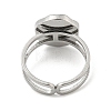 Non-Tarnish 304 Stainless Steel Open Cuff Rings RJEW-K245-93P-3