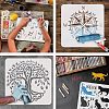 Plastic Reusable Drawing Painting Stencils Templates DIY-WH0172-904-4