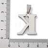 201 Stainless Steel Pendants STAS-Q342-53P-K-3