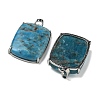 Natural Apatite Pendants G-Z070-01P-04-2