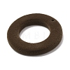 Flocking Opaque Resin Pendants RESI-K033-08A-2