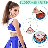 2 Pairs 2 Styles PU Leather Dangle Earrings EJEW-CL0001-03-6