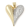 Brass Micro Pave Cubic Zirconia Pendants KK-Q821-02G-1