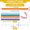 30Pcs Buttonhole Elastic Bands with Plastic Button OCOR-WH0077-082-2