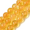 Natural Citrine Beads Strands G-E326-8mm-01A-2