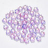 Spray Painted Glass Beads LS-GLAA-R211-04-E02-1