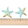 Ocean 304 Stainless Steel Enamel Pendants X-STAS-T076-08B-03G-3
