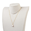 Plated Natural Baroque Pearl Keshi Pearl Beads Jewelry Sets SJEW-JS00977-6
