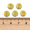 Brass Rhinestone Spacer Beads RB-A014-Z8mm-07G-2