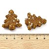 Christmas Tree Polymer Clay Rhinestone Beads CLAY-NH0001-14E-4