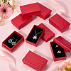25Pcs Rhombus Textured Cardboard Jewelry Boxes CBOX-UN0001-01A-2