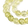 Crackle Transparent Glass Beads Strands GLAA-Q108-02A-16-3