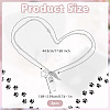 2Pcs 304 Stainless Steel Pendant Necklaces NJEW-DR00037-2