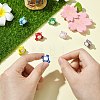 7Pcs 7 Colors Handmade Lampwork Beads LAMP-CJ0002-15-5