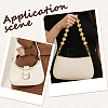 1Pc CCB Plastic Heart Beaded Bag Handles with Clasps AJEW-CL0005-66-5