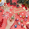 7 Styles Merry Christmas Plastic Pendants Decoration Set HJEW-BC0001-45-4