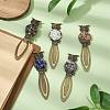 5Pcs Iron Bookmarks AJEW-JK00330-S-1