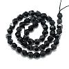 Natural Black Onyx Beads Strands G-S149-02-8mm-2