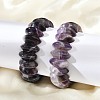 Bicone Natural Amethyst Beads Stretch Bracelets for Women Men BJEW-C097-05A-3