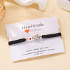 Sport Theme Plastic Charm Braided Bead Bracelets WG0CE78-01-2