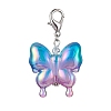 Acrylic Butterfly Pendant Decorations HJEW-JM01594-02-1