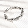 201 Stainless Steel Rope Chain Bracelets for Men STAS-T077-10P-1