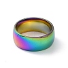 201 Stainless Steel Plain Band Ring for Women RJEW-I089-42M-2