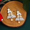 Christmas Tree Alloy Pendant Necklaces & Dangle Earrings Sets WG3F9DA-03-4