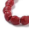 Synthetic Coral Carved Beads Strands CORA-C003-13B-02-3