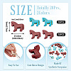 20Pcs 2 Colors Synthetic Turquoise Dyed Horse Beads G-TA0003-18C-4