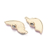 Alloy with Enamel Split Pendants PALLOY-Q466-05G-01-2